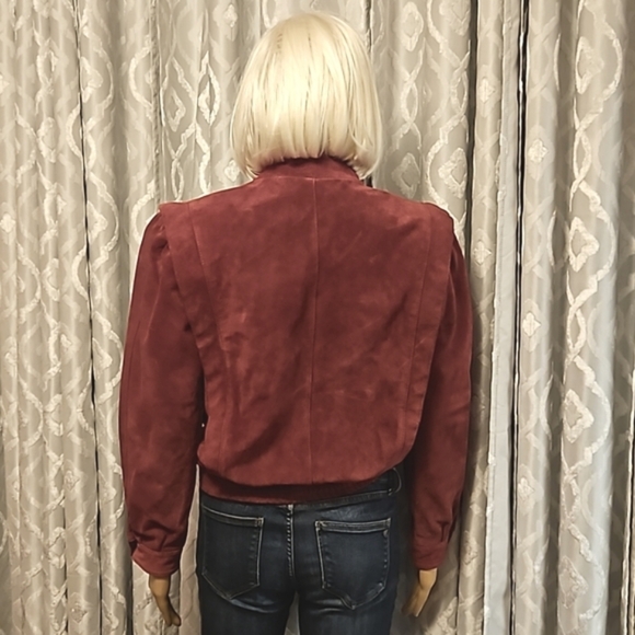 Vintage Split End Ltd bomber style suede leather jacket - Picture 4 of 8